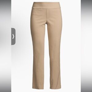 NIC+ZOE Tan Wonderstretch Straight-Leg Pants